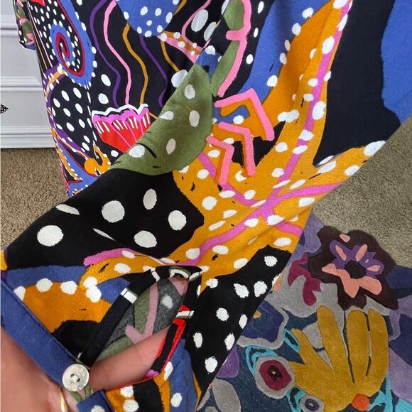 FarmRio under the sea/plunge neckline/maxi - Picture 7 of 10